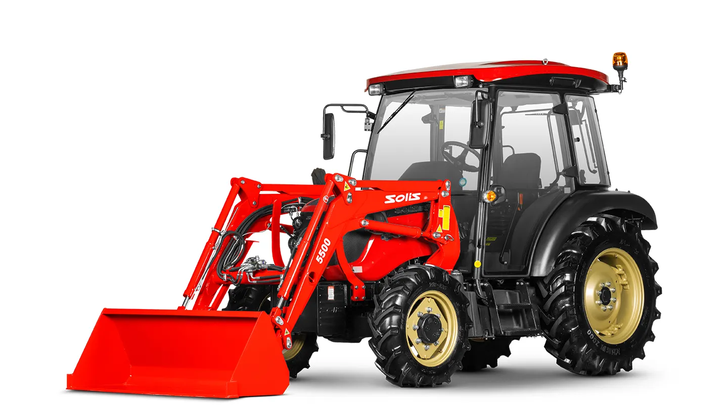 Погрузчик фронтальный 50HP/Cabin/4x4/8F+2R БРС ТР+РО EURO+Увеличенный ковш (3RD std bucket) Solis